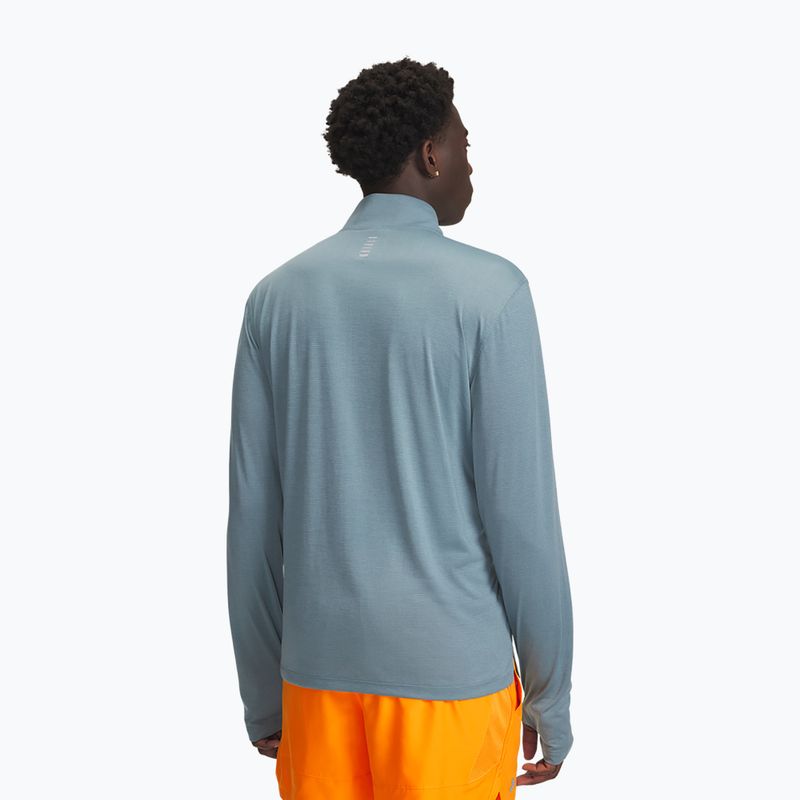 Felpa running uomo Under Armour Launch 1/4 Zip jasper blue/reflective 2