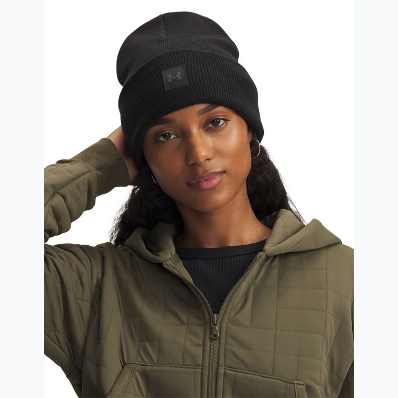 Berretto invernale da donna Under Armour Halftime beanie black/black/anthracite 3