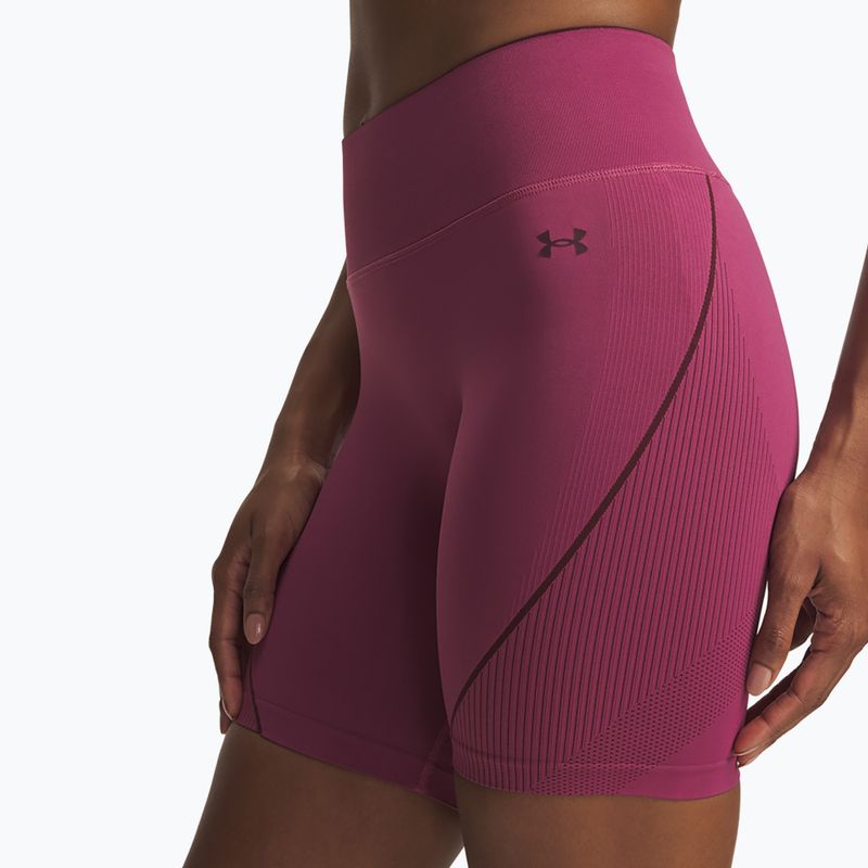 Pantaloncini donna Under Armour Vanish Seamless fuchsia dusk/dark maroon/dark maroon 4