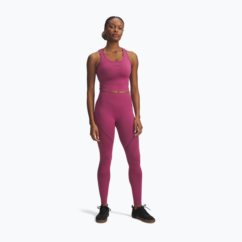 Leggings da allenamento donna Under Armour Vanish Seamless fuchsia dusk/dark maroon/dark maroon 2
