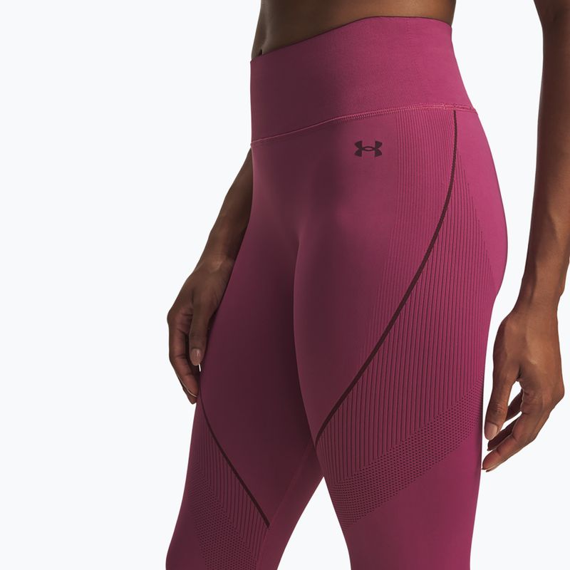 Leggings da allenamento donna Under Armour Vanish Seamless fuchsia dusk/dark maroon/dark maroon 4