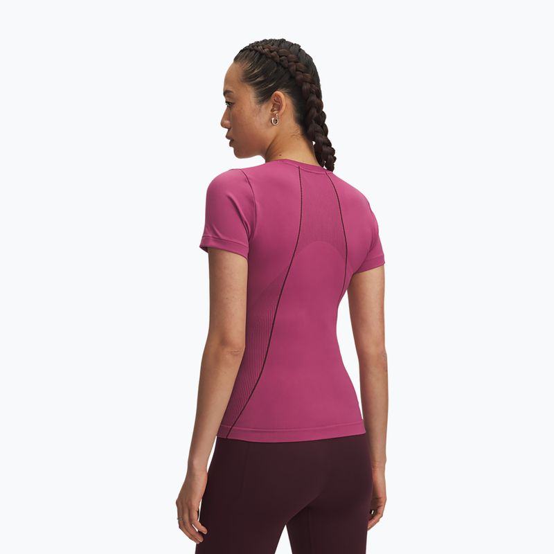 T-shirt da allenamento donna Under Armour Vanish Seamless fuchsia dusk/dark maroon/dark maroon 2