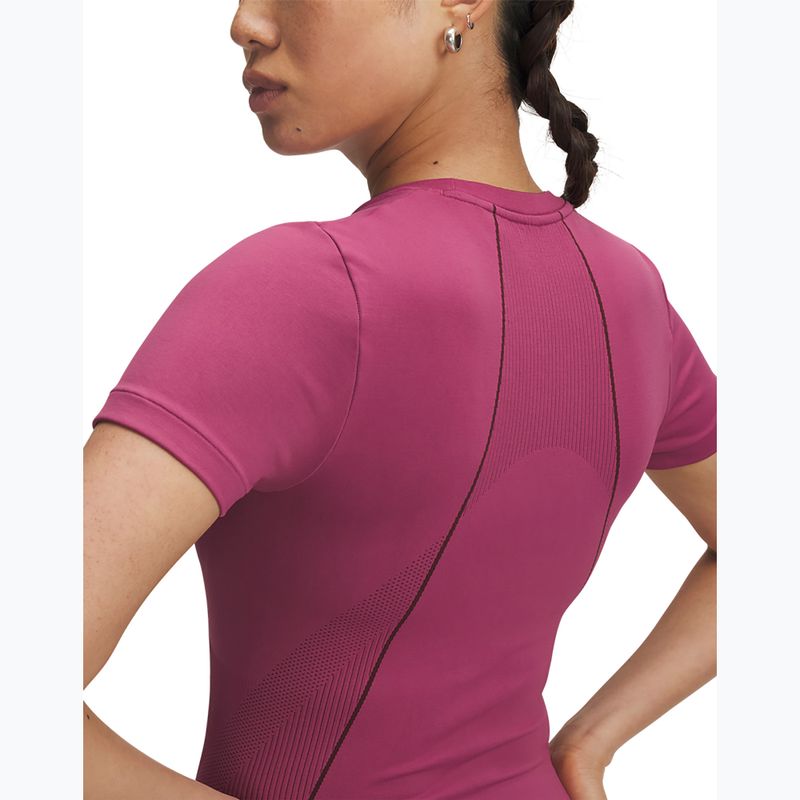 T-shirt da allenamento donna Under Armour Vanish Seamless fuchsia dusk/dark maroon/dark maroon 3