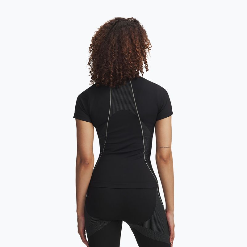 Maglia da allenamento donna Under Armour Vanish Seamless black/steel/steel 2