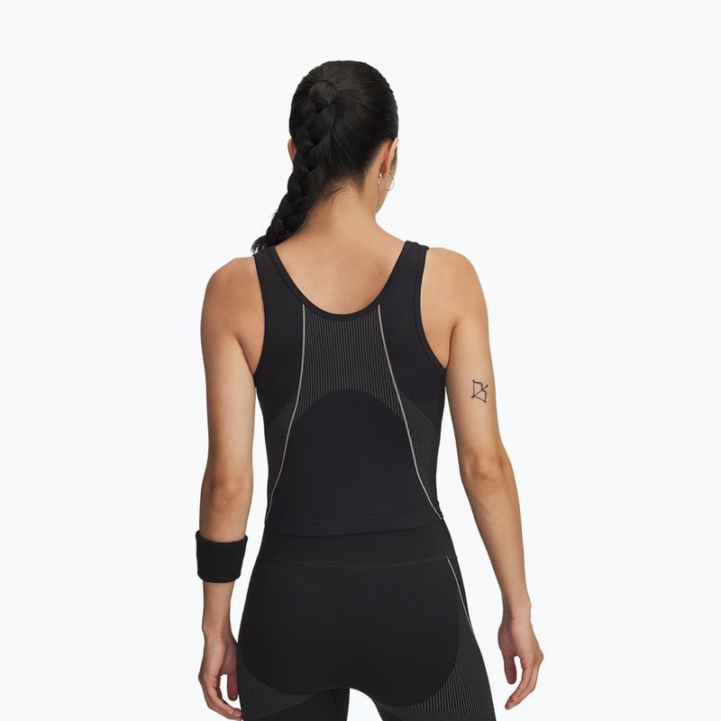 Canotta da allenamento donna Under Armour Vanish Seamless Tank black/steel/steel 2