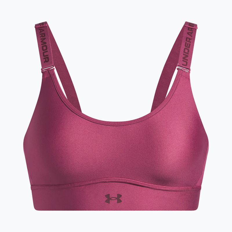 Reggiseno sportivo Under Armour Infinity Mid fuchsia dusk/dark maroon 4