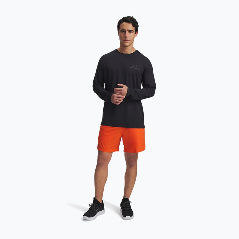 Pantaloncini da allenamento uomo Under Armour UA Vanish Woven 6in orange base/black 2