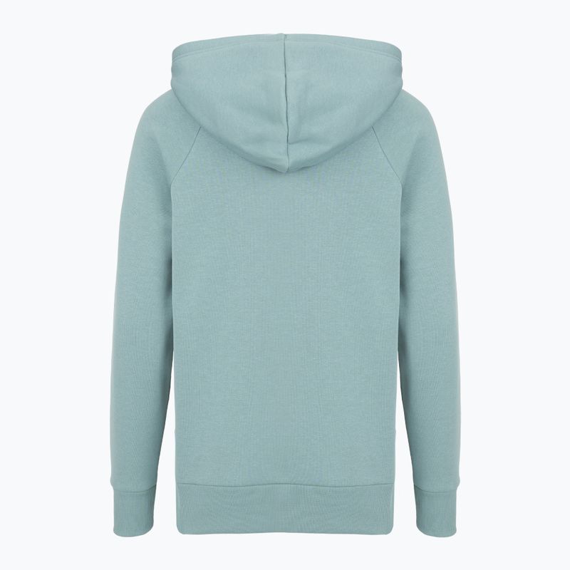 Felpa donna Under Armour Rival Fleece Big Logo Hoody serpentina/bianco 5
