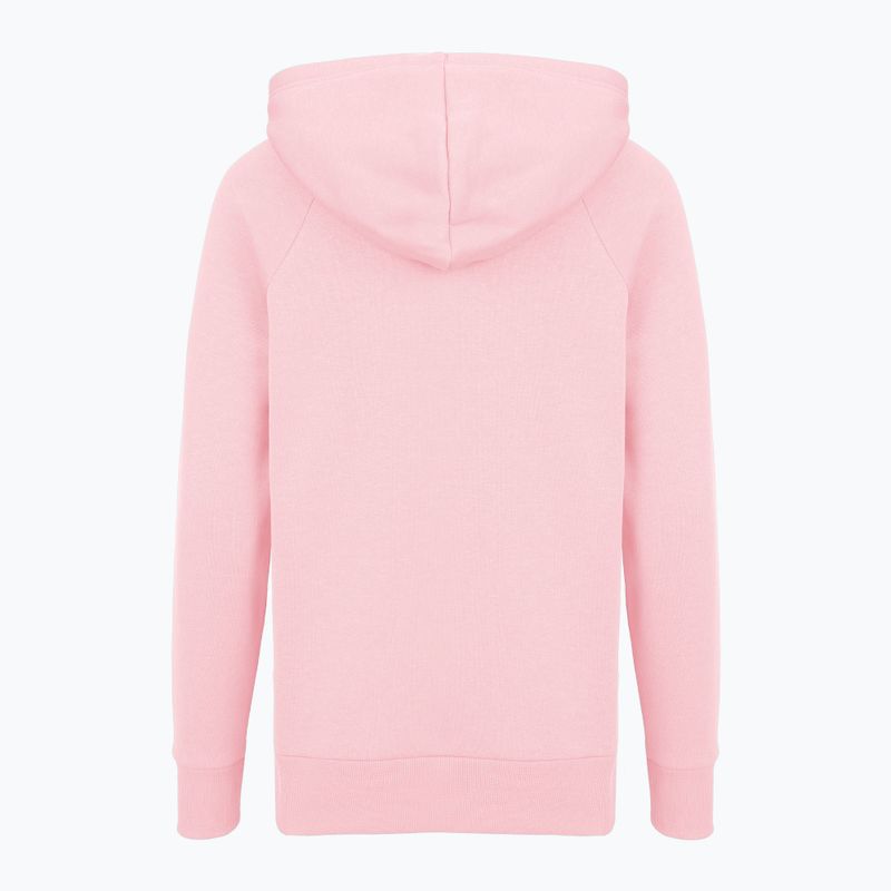 Felpa da donna Under Armour Rival Fleece Big Logo Hoody prime pink/white 4