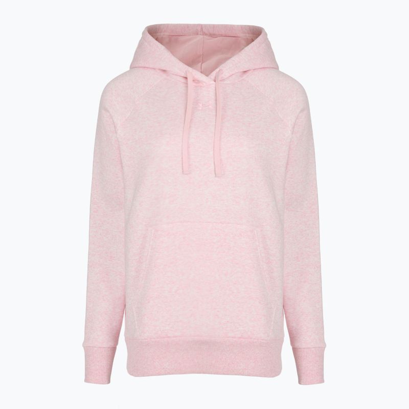 Felpa donna Under Armour Rival Fleece Hoodie prime pink light heather/prime pink 4