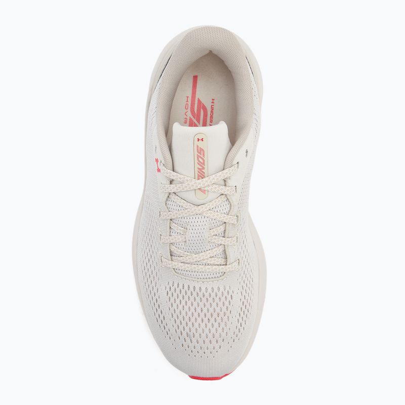 Scarpe da corsa da donna Under Armour Sonic 7 summit white/khaki base/racer red 5