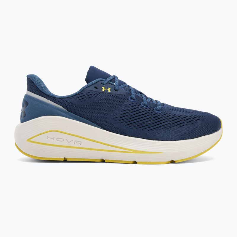 Scarpe da corsa da uomo Under Armour Sonic 7 washed navy/nu blue/yellow shade 2