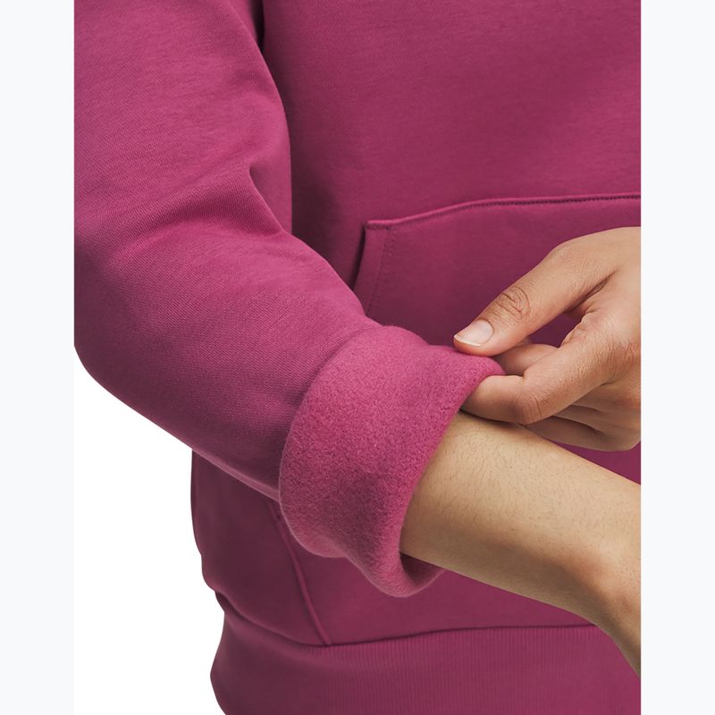 Felpa da donna Under Armour Rival Fleece Shimmer Hoody fuchsia dusk/irisdescent 3