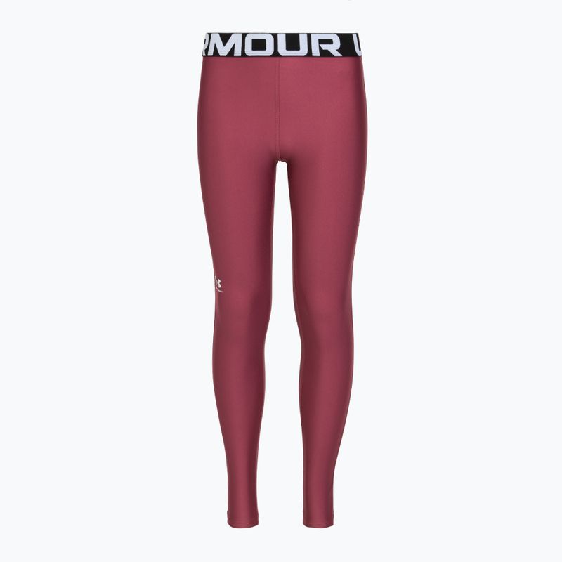 Leggings sportivi da bambino Under Armour HeatGear fuchsia dusk