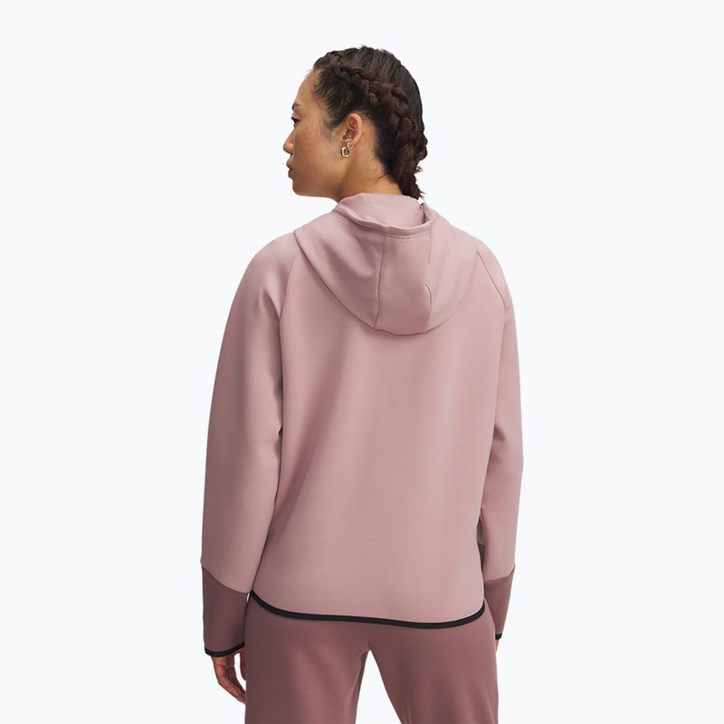 Felpa donna Under Armour Unstoppable Fleece HZ tourmaline pink/maroon mist/black 2