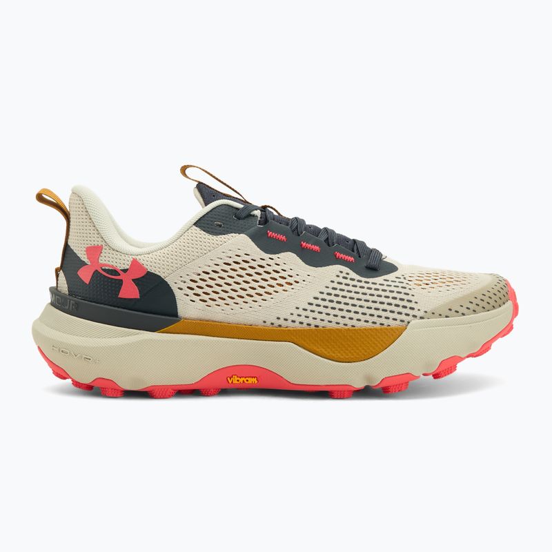 Scarpe da corsa da uomo Under Armour Infinite Pro Trail khaki base/antracite/rosso racer 2