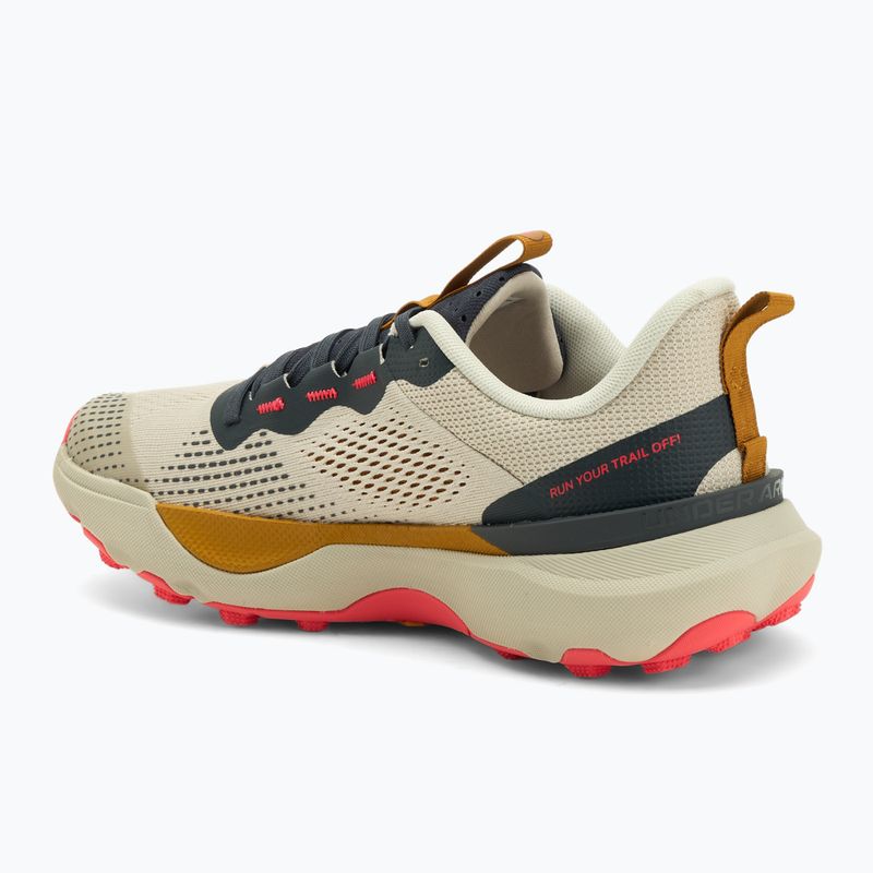 Scarpe da corsa da uomo Under Armour Infinite Pro Trail khaki base/antracite/rosso racer 3