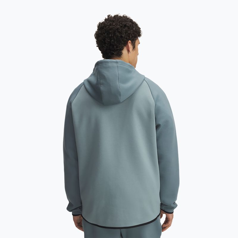 Felpa uomo Under Armour Unstoppable Fleece Full Zip HD jasper blue/serpentine/black 2