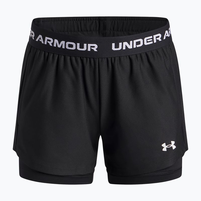 Pantaloncini da allenamento per bambini Under Armour UA Tech Play Up 2IN1 Shorts black/black/white
