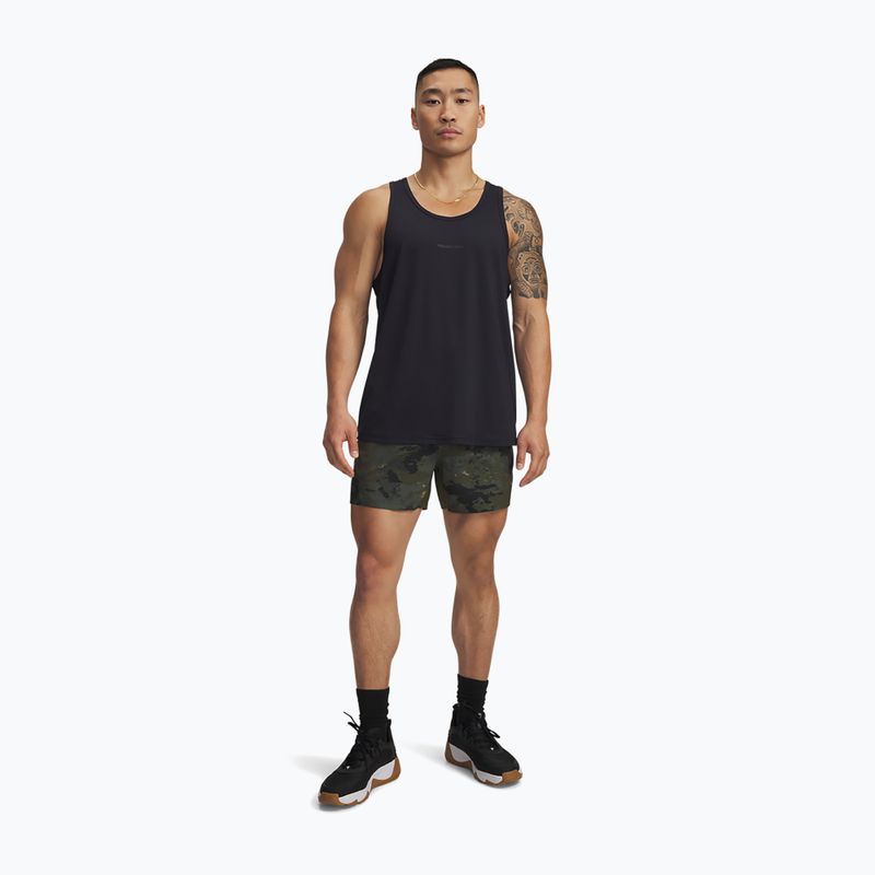 Shorts da allenamento uomo Under Armour Project Rock Ultimate expedition green/black 2