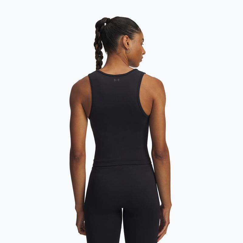 Maglietta da allenamento donna Under Armour Project Rock Seamless nero/antracite 2