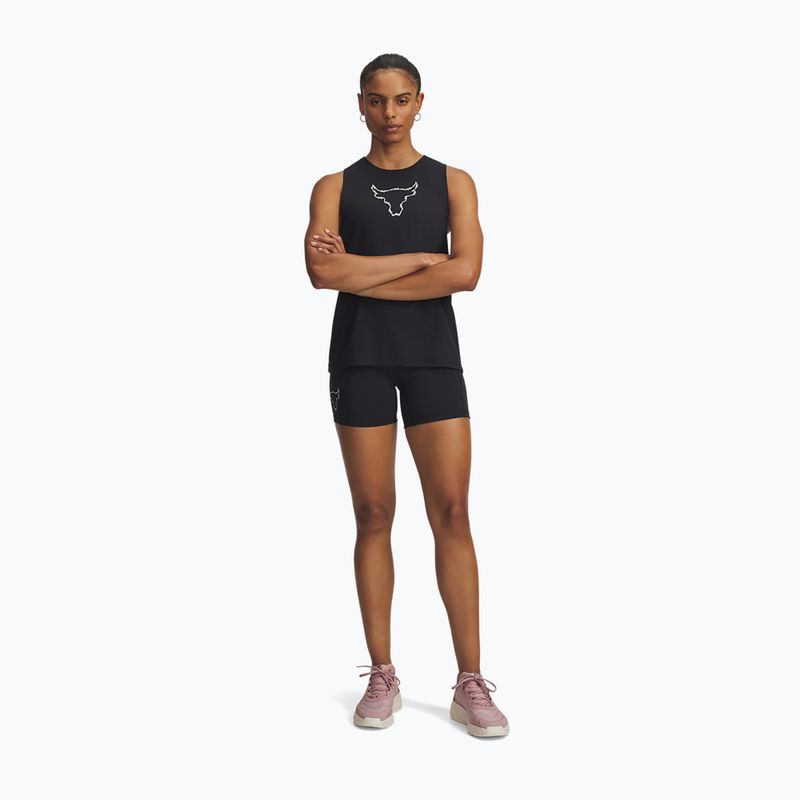 Pantaloncini da allenamento donna Under Armour Project Rock Middie black/anthracite 2