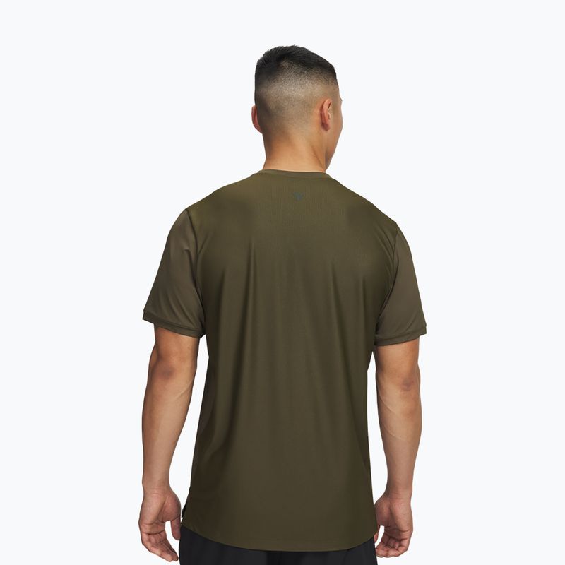 T-shirt da allenamento uomo Under Armour Project Rock Iso Chill expedition green/baroque green 2