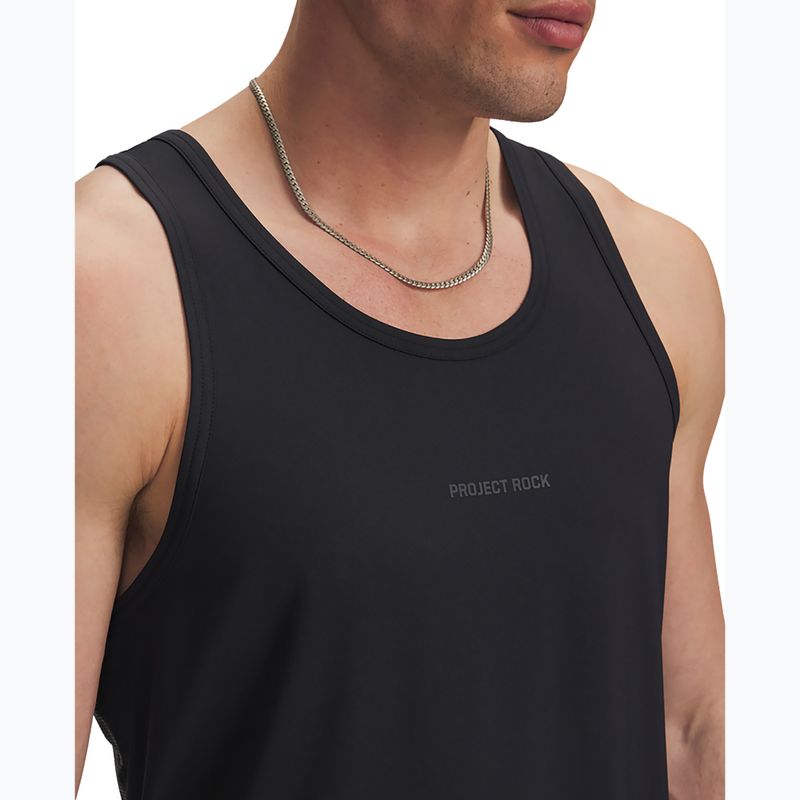 Canotta da allenamento uomo Under Armour Project Rock Iso Chill Tank black/anthracite 3