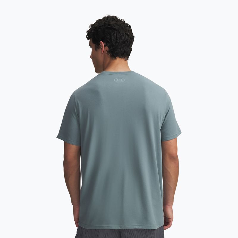 T-shirt da allenamento uomo Under Armour Sportstyle Logo Update jasper blue/serpentine 2