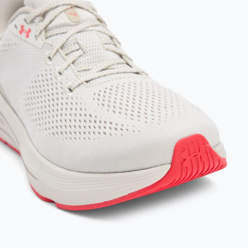 Scarpe da corsa da uomo Under Armour Sonic 7 summit white/khaki base/racer red 7