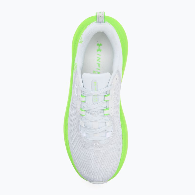 Scarpe da corsa da uomo Under Armour Infinite Elite 2 distant gray/hyper green/white 5