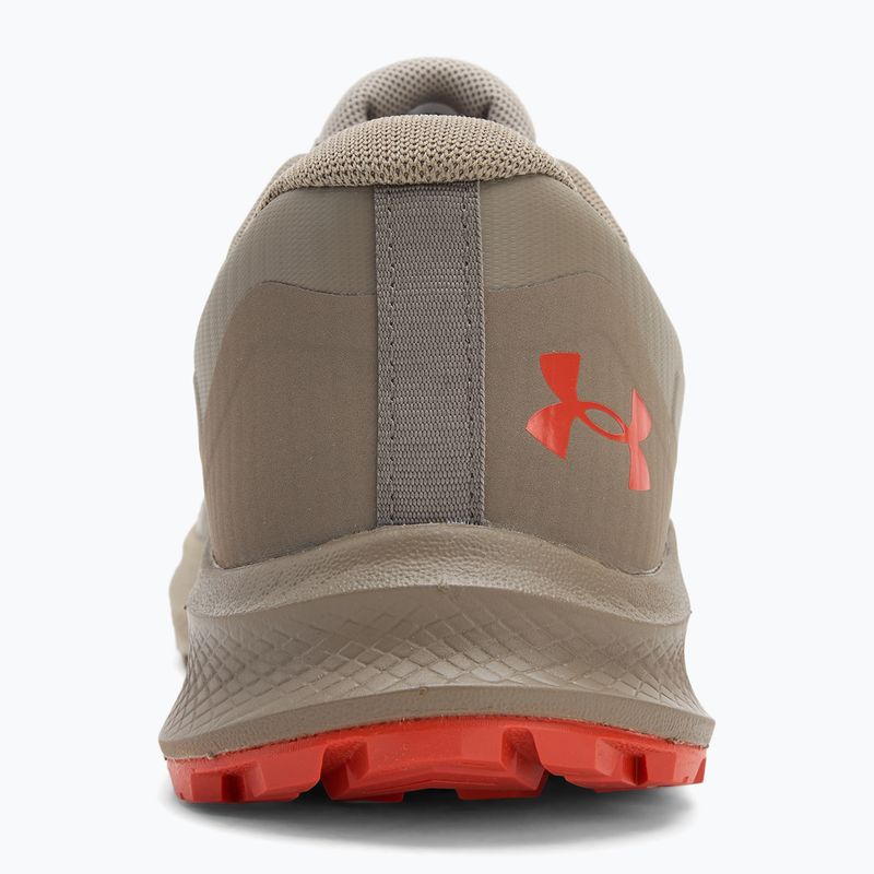 Scarpe da corsa da uomo Under Armour Charged Bandit Trail 3 timberwolf taupe/taupe dusk/surplus orange 6