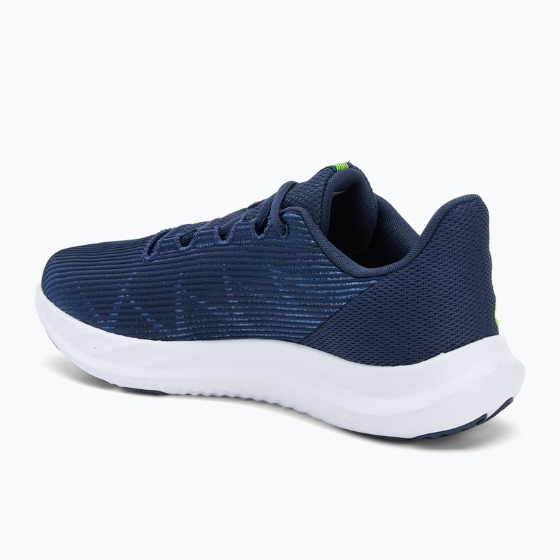 Scarpe da corsa da uomo Under Armour Charged Speed Swift washed navy/black/high vis yellow 3