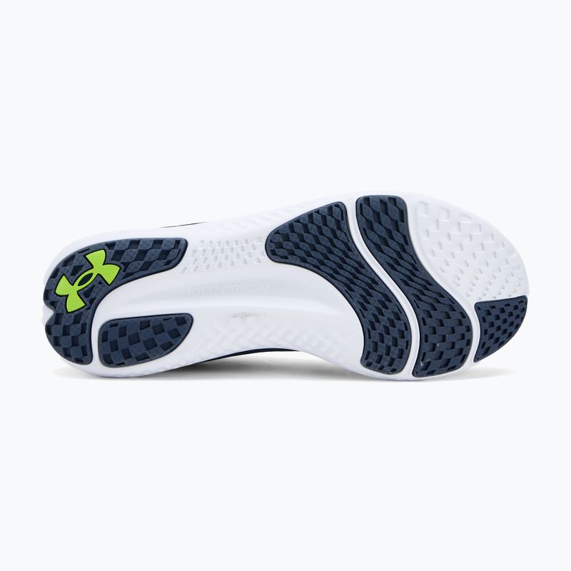Scarpe da corsa da uomo Under Armour Charged Speed Swift washed navy/black/high vis yellow 4