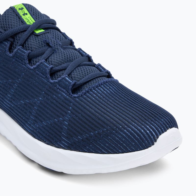 Scarpe da corsa da uomo Under Armour Charged Speed Swift washed navy/black/high vis yellow 7