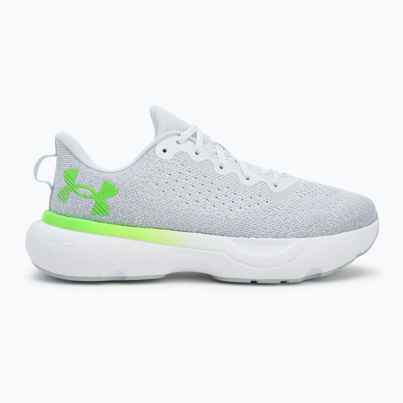 Scarpe da corsa da uomo Under Armour Infinite distant gray/halo gray/hyper green 2