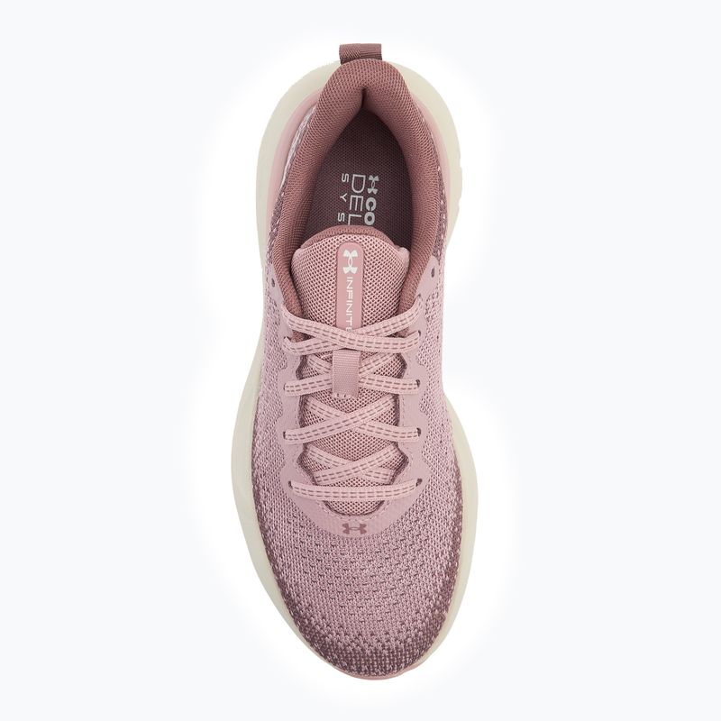 Scarpe da corsa da donna Under Armour Infinite tourmaline pink/maroon mist/summit white 4