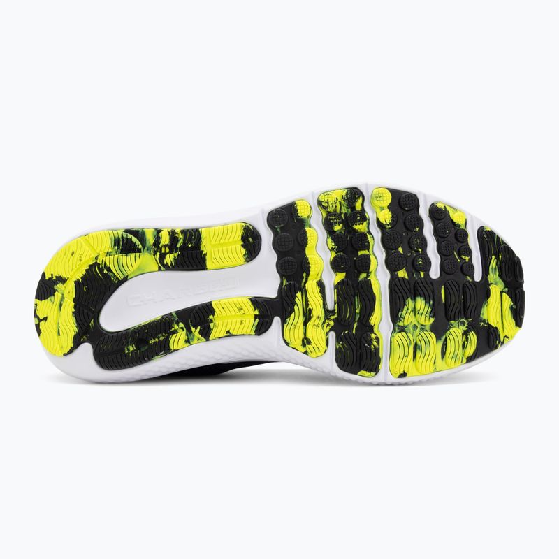Scarpe running uomo Under Armour Charged Surge 4 washed navy/black/high vis yellow 4