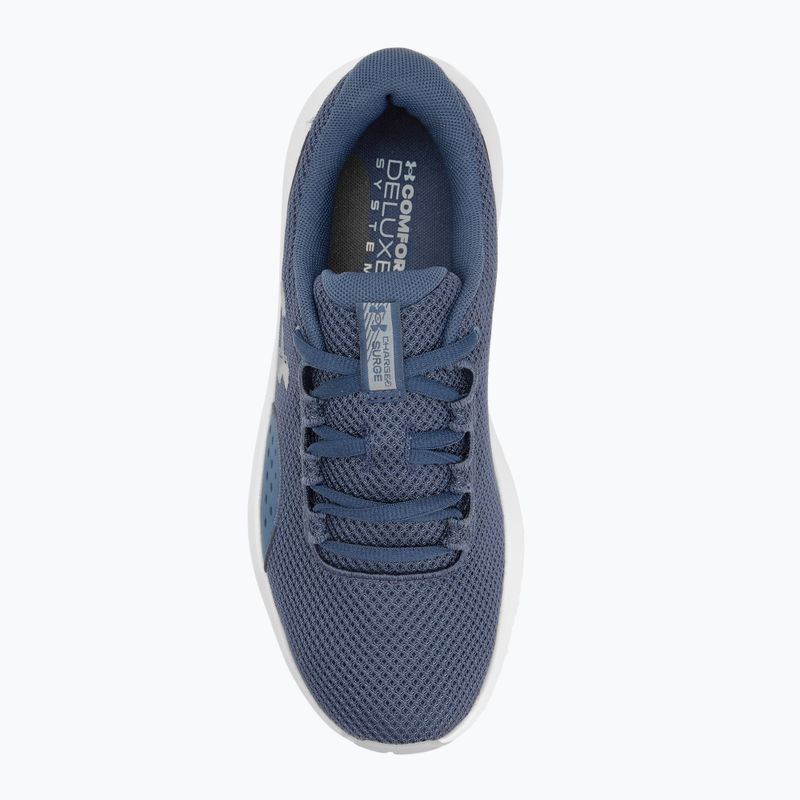 Scarpe da corsa da donna Under Armour Charged Surge 4 washed navy/blue calm/metallic blue calm 5