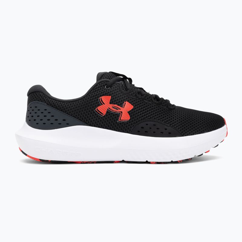 Scarpe running uomo Under Armour Charged Surge 4 black/anthracite/racer red 2
