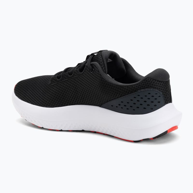 Scarpe running uomo Under Armour Charged Surge 4 black/anthracite/racer red 3