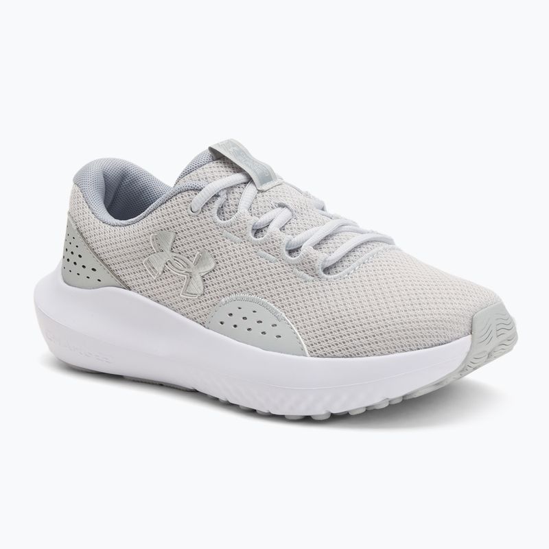 Scarpe da corsa da donna Under Armour Charged Surge 4 halo gray/metallic silver/metallic silver