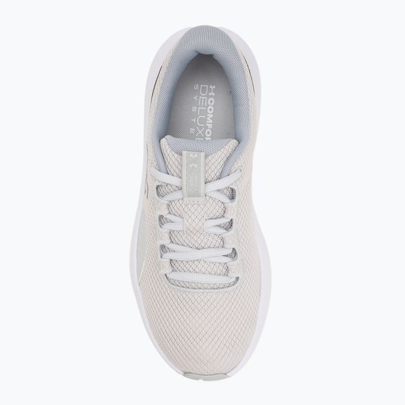 Scarpe da corsa da donna Under Armour Charged Surge 4 halo gray/metallic silver/metallic silver 5