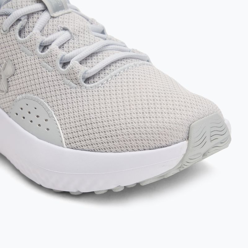 Scarpe da corsa da donna Under Armour Charged Surge 4 halo gray/metallic silver/metallic silver 7
