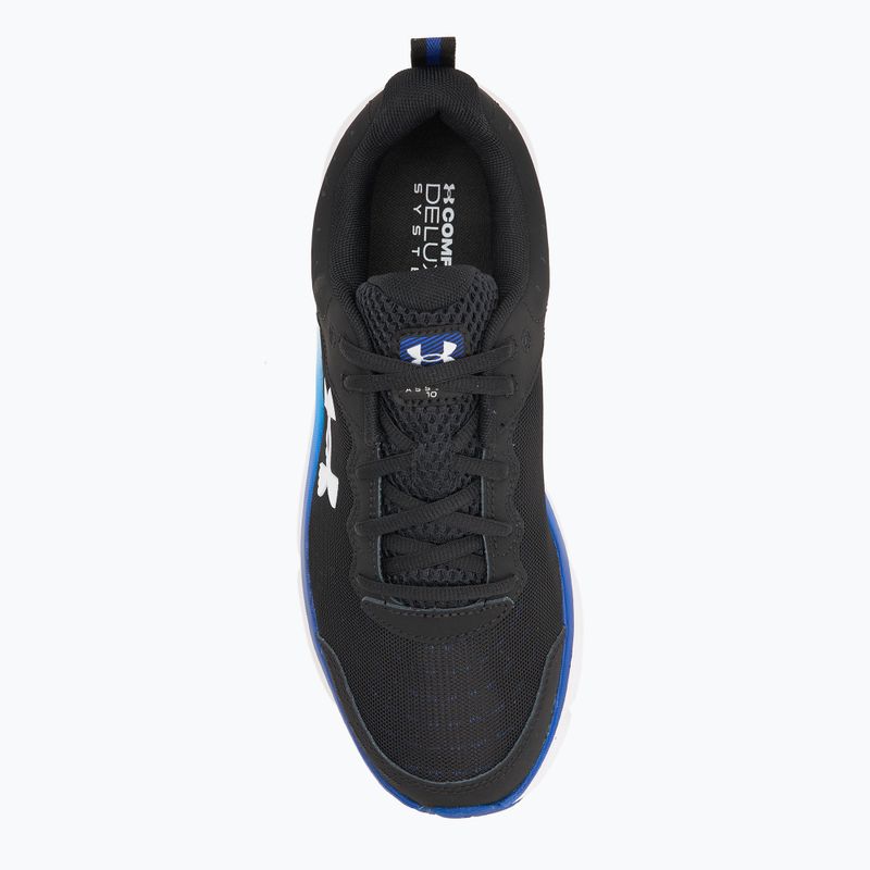 Scarpe da corsa da uomo Under Armour Charged Assert 10 nero/reale/bianco 5