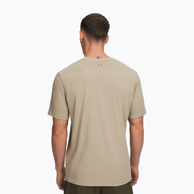 Maglietta da uomo Under Armour Sportstyle Left Chest city khaki/taupe dusk 2