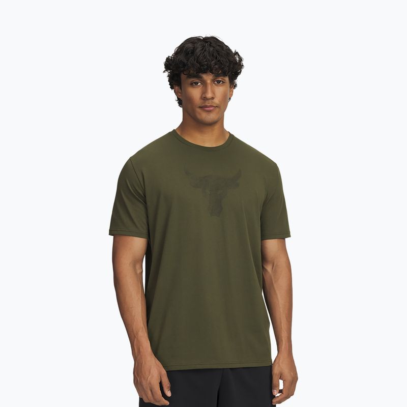 Maglietta da allenamento uomo Under Armour Project Rock Payoff Graphic verde spedizione/nero