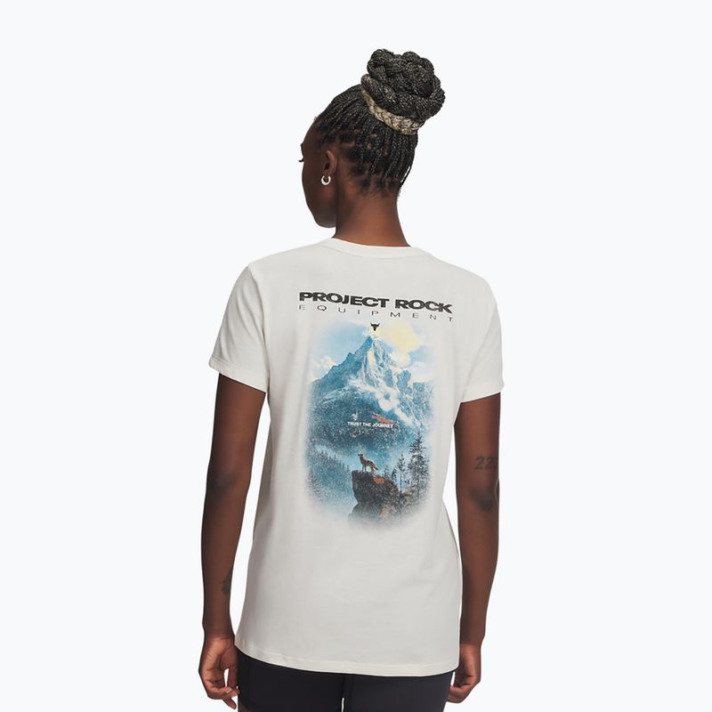 T-shirt da allenamento donna Under Armour Project Rock Graphic 2 stone/black 3