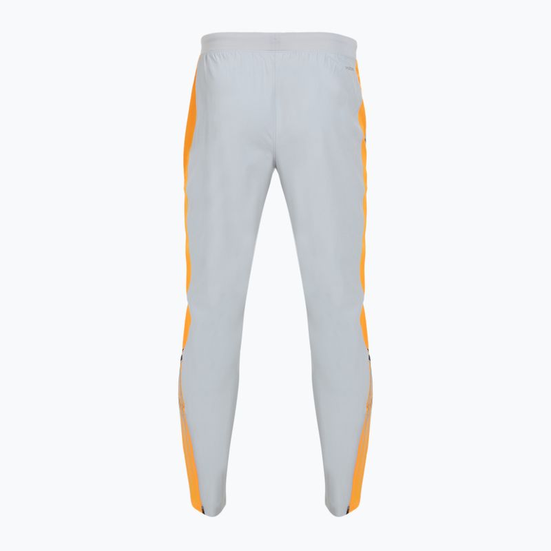 Pantaloni da corsa da uomo Under Armour Velociti Storm mod gray/squad orange/reflective 2