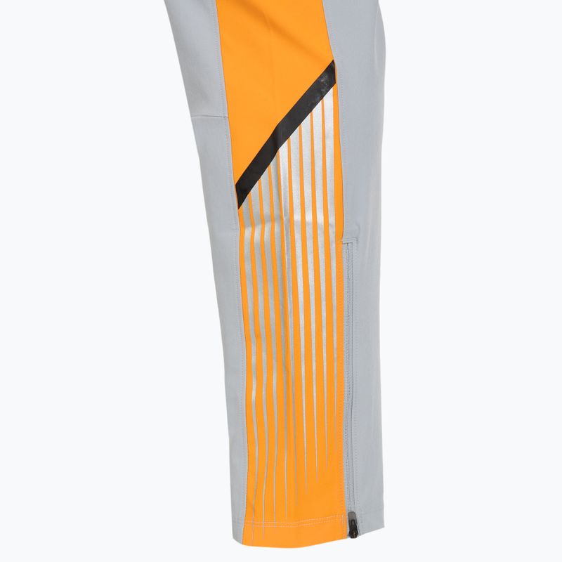 Pantaloni da corsa da uomo Under Armour Velociti Storm mod gray/squad orange/reflective 4